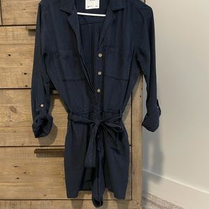 Navy Utility Romper